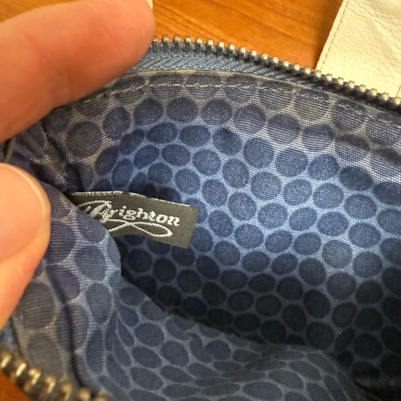 Brighton Leather Wallet White With multicolor Braided band around - Picture 10 of 16